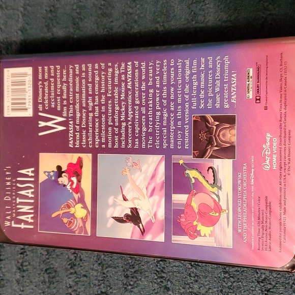 Fantasia vhs tape - Picture 2 of 4